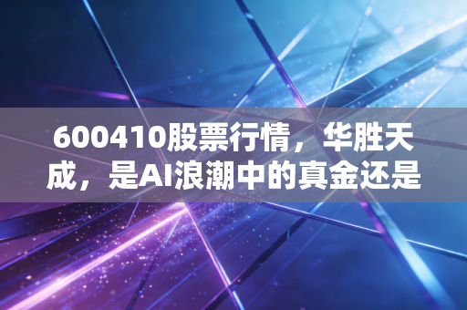 600410股票行情,华胜天成,是AI浪潮中的真金还是概念泡沫?
