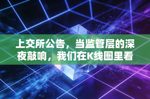 上交所公告，当监管层的深夜敲响，我们在K线图里看到了什么？