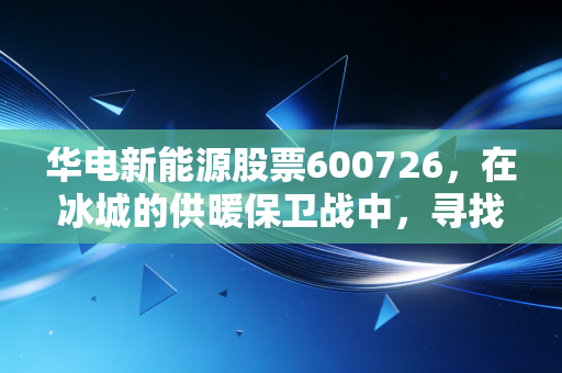 华电新能源股票600726,在冰城的供暖保卫战中,寻找绿电转型的破局之路
