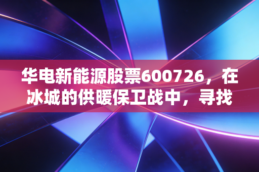 华电新能源股票600726，在冰城的供暖保卫战中，寻找绿电转型的破局之路