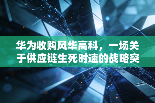 华为收购风华高科,一场关于供应链生死时速的战略突围与行业变局