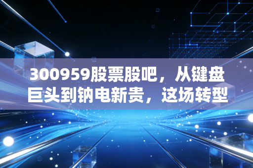 300959股票股吧,从键盘巨头到钠电新贵,这场转型赌局你看懂了吗?