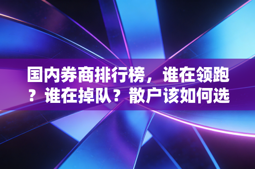 国内券商排行榜，谁在领跑？谁在掉队？散户该如何选？