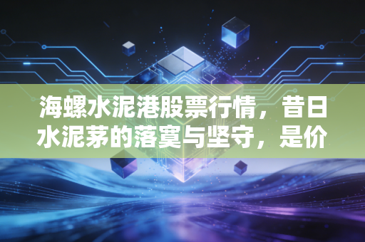 海螺水泥港股票行情，昔日水泥茅的落寞与坚守，是价值陷阱还是黄金坑？