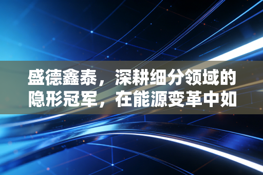盛德鑫泰，深耕细分领域的隐形冠军，在能源变革中如何重塑价值？