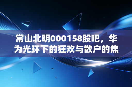 常山北明000158股吧，华为光环下的狂欢与散户的焦虑，这一波行情你吃肉还是吃面？