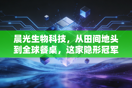 晨光生物科技，从田间地头到全球餐桌，这家隐形冠军的长期主义哲学