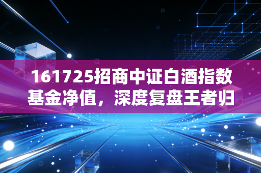 161725招商中证白酒指数基金净值，深度复盘王者归来路上的荆棘与曙光