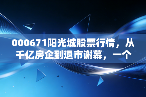 000671阳光城股票行情,从千亿房企到退市谢幕,一个时代的缩影与散户的悲歌