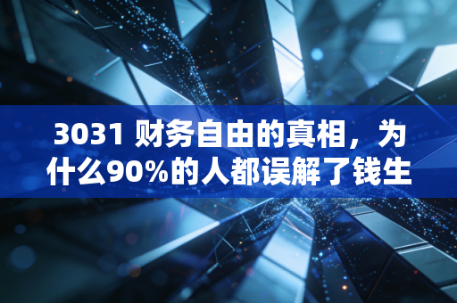 3031 财务自由的真相，为什么90%的人都误解了钱生钱？