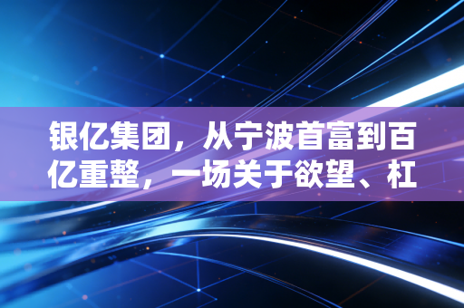 银亿集团,从宁波首富到百亿重整,一场关于欲望、杠杆与救赎的商业大戏