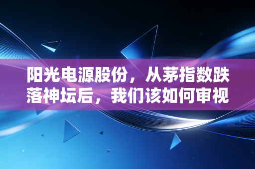 阳光电源股份，从茅指数跌落神坛后，我们该如何审视这位新能源老兵？