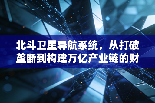 北斗卫星导航系统，从打破垄断到构建万亿产业链的财富密码