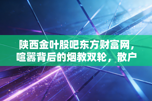 陕西金叶股吧东方财富网,喧嚣背后的烟教双轮,散户该如何在情绪的浪潮中冲浪?
