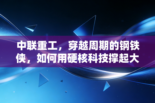 中联重工，穿越周期的钢铁侠，如何用硬核科技撑起大国基建的脊梁？