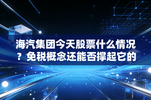 海汽集团今天股票什么情况？免税概念还能否撑起它的野心，散户该如何应对？