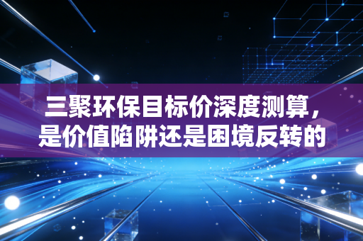 三聚环保目标价深度测算，是价值陷阱还是困境反转的黄金坑？
