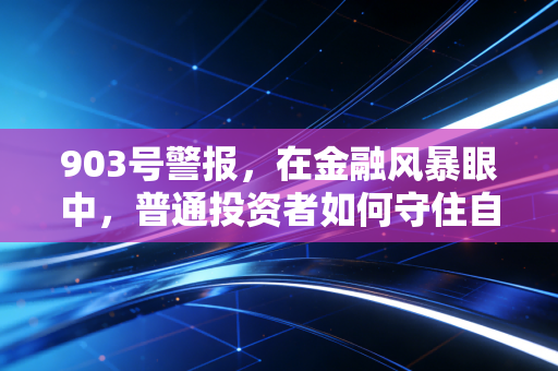 903号警报，在金融风暴眼中，普通投资者如何守住自己的方舟？