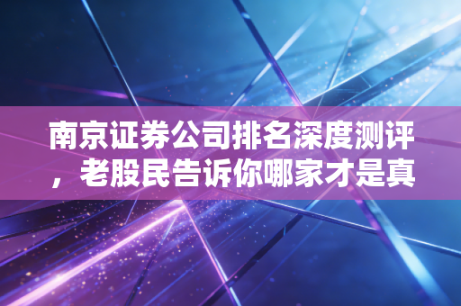 南京证券公司排名深度测评，老股民告诉你哪家才是真正的宝藏券商