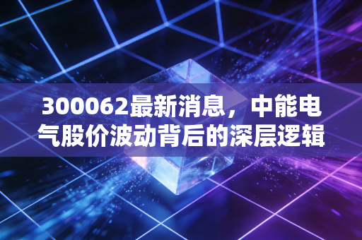 300062最新消息，中能电气股价波动背后的深层逻辑，是机会还是陷阱？