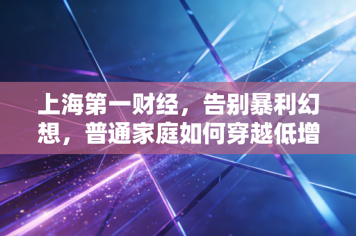 上海第一财经,告别暴利幻想,普通家庭如何穿越低增长周期?