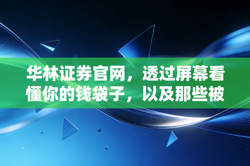 华林证券官网,透过屏幕看懂你的钱袋子,以及那些被忽略的投资真相