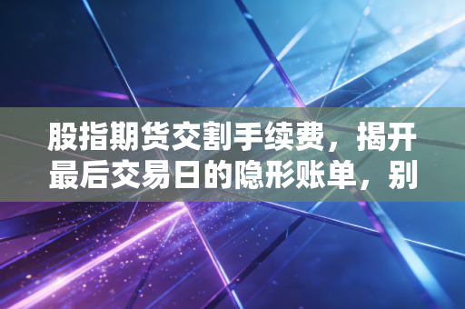 股指期货交割手续费，揭开最后交易日的隐形账单，别让利润在终点线溜走