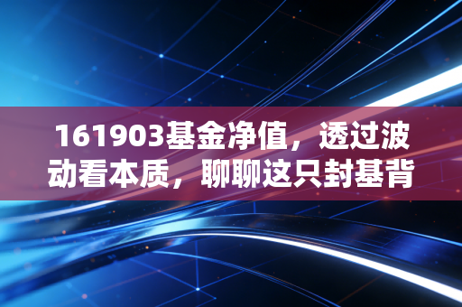 161903基金净值,透过波动看本质,聊聊这只封基背后的投资哲学与人性博弈