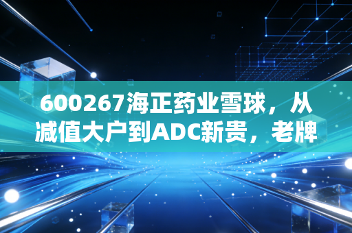 600267海正药业雪球，从减值大户到ADC新贵，老牌药企的刮骨疗毒之路能否换来涅槃重生？