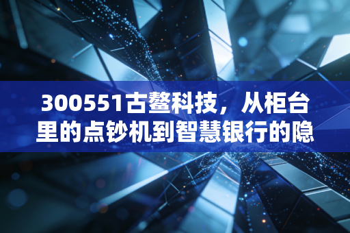 300551古鳌科技,从柜台里的点钞机到智慧银行的隐形冠军,这只票到底值不值得守?