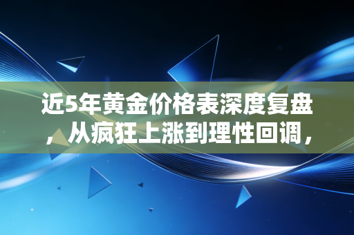 近5年黄金价格表深度复盘,从疯狂上涨到理性回调,我们该如何守住钱袋子?