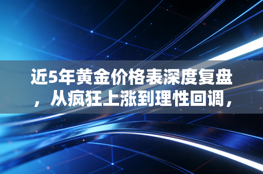 近5年黄金价格表深度复盘,从疯狂上涨到理性回调,我们该如何守住钱袋子?