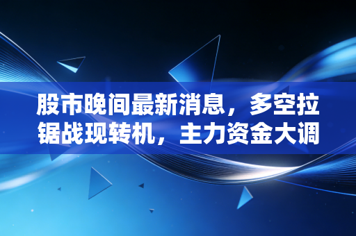 股市晚间最新消息,多空拉锯战现转机,主力资金大调仓,明天这一方向或将引爆全场!