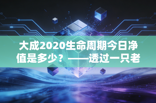 大成2020生命周期今日净值是多少？——透过一只老基金的起伏，聊聊普通人的理财焦虑与长期主义