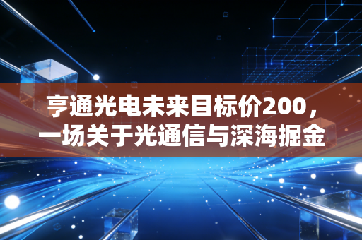 亨通光电未来目标价200，一场关于光通信与深海掘金的十年长跑