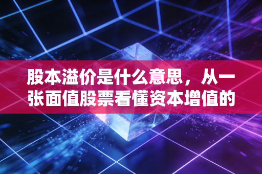 股本溢价是什么意思,从一张面值股票看懂资本增值的底层逻辑