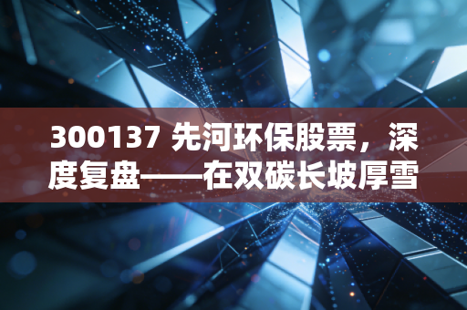 300137 先河环保股票,深度复盘——在双碳长坡厚雪中,这只环保老兵能否重塑辉煌?