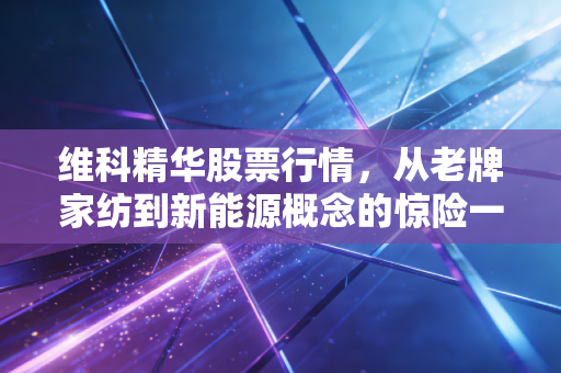 维科精华股票行情，从老牌家纺到新能源概念的惊险一跃，这究竟是机会还是陷阱？