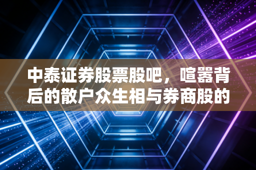 中泰证券股票股吧,喧嚣背后的散户众生相与券商股的财富密码