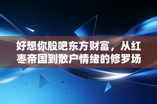 好想你股吧东方财富，从红枣帝国到散户情绪的修罗场，我们该如何自处？