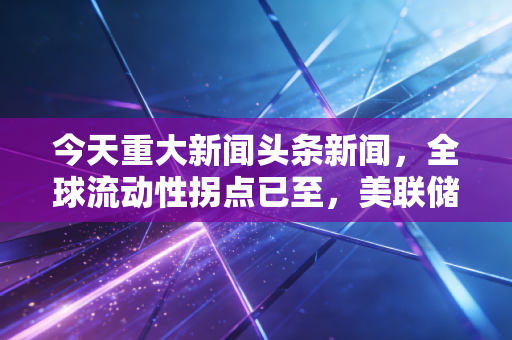 今天重大新闻头条新闻,全球流动性拐点已至,美联储降息预期引爆市场,A股能否借风起舞?