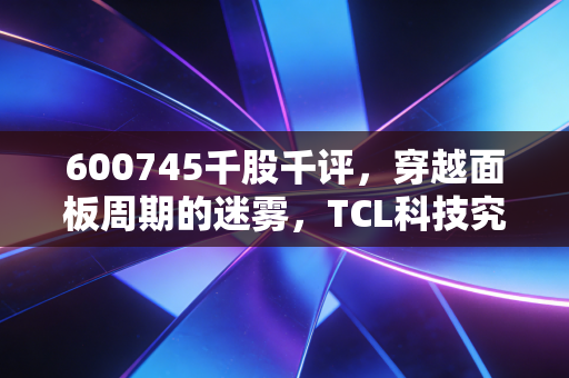 600745千股千评,穿越面板周期的迷雾,TCL科技究竟是价值洼地还是套牢深坑?