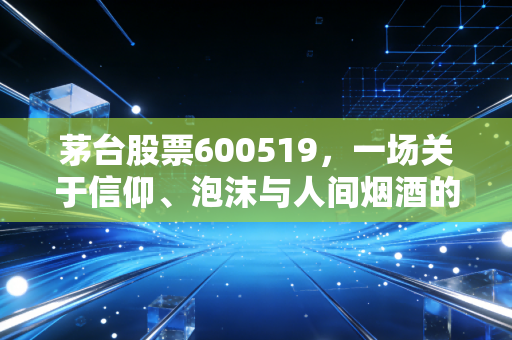 茅台股票600519，一场关于信仰、泡沫与人间烟酒的深度博弈