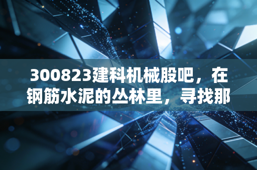 300823建科机械股吧，在钢筋水泥的丛林里，寻找那只慢乌龟的投资价值