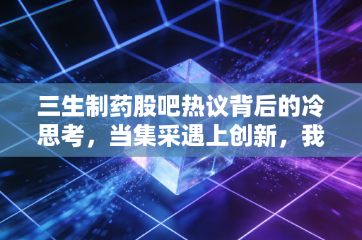三生制药股吧热议背后的冷思考，当集采遇上创新，我们该何去何从？