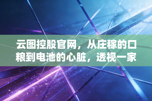 云图控股官网,从庄稼的口粮到电池的心脏,透视一家传统化工巨头的进阶之路
