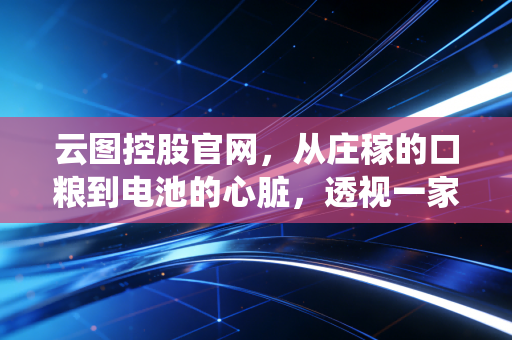 云图控股官网,从庄稼的口粮到电池的心脏,透视一家传统化工巨头的进阶之路