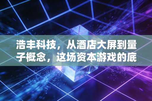 浩丰科技，从酒店大屏到量子概念，这场资本游戏的底层逻辑到底是什么？