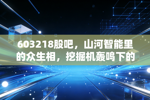 603218股吧，山河智能里的众生相，挖掘机轰鸣下的投资沉思