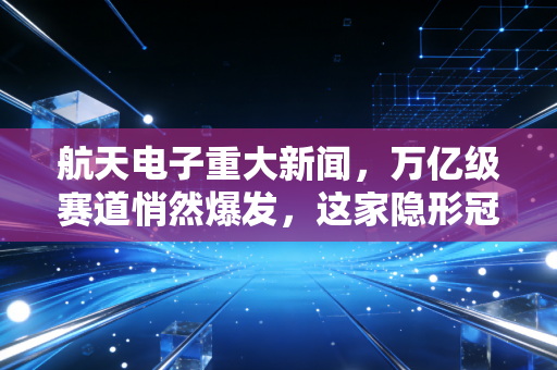 航天电子重大新闻,万亿级赛道悄然爆发,这家隐形冠军正在重塑我们的投资版图